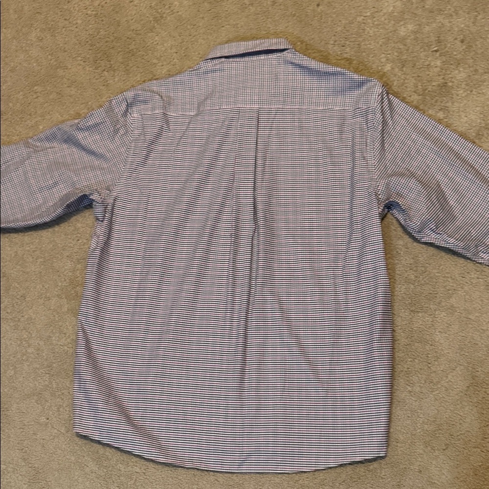 New Jos. A. Bank Men's Black and Red Plaid Shirt - Picture 5 of 7